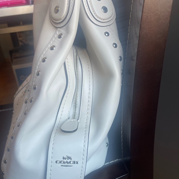 Coach Edie Shoulder Leather Bag 42 With Western Rivets. Original Price $660 - Picture 3 of 16